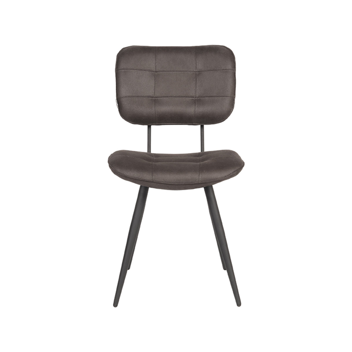 LABEL51 Dining room chair Gus - Anthracite - Microfiber | 2 pieces