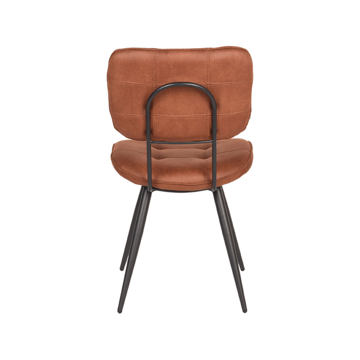 LABEL51 Dining room chair Gus - Cognac - Microfiber | 2 pcs