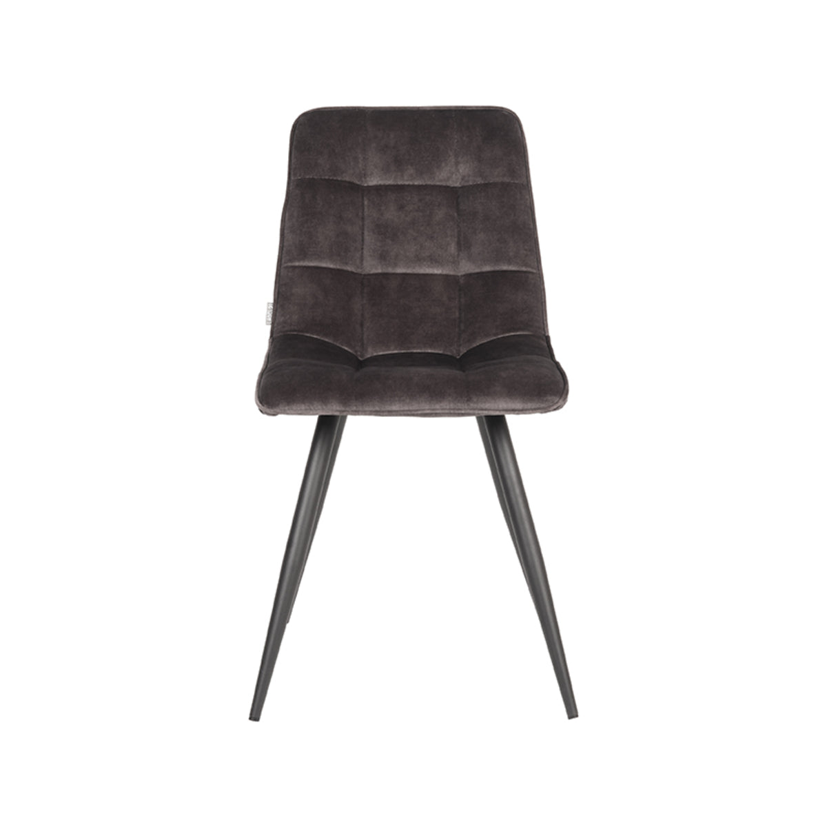 LABEL51 Dining room chair Jelt - Anthracite - Velours | 2 pieces
