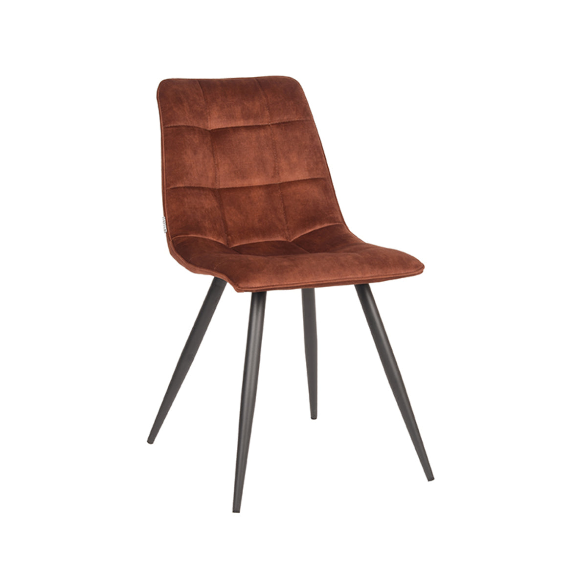 LABEL51 Dining room chair Jelt - Rust - Velours | 2 pcs