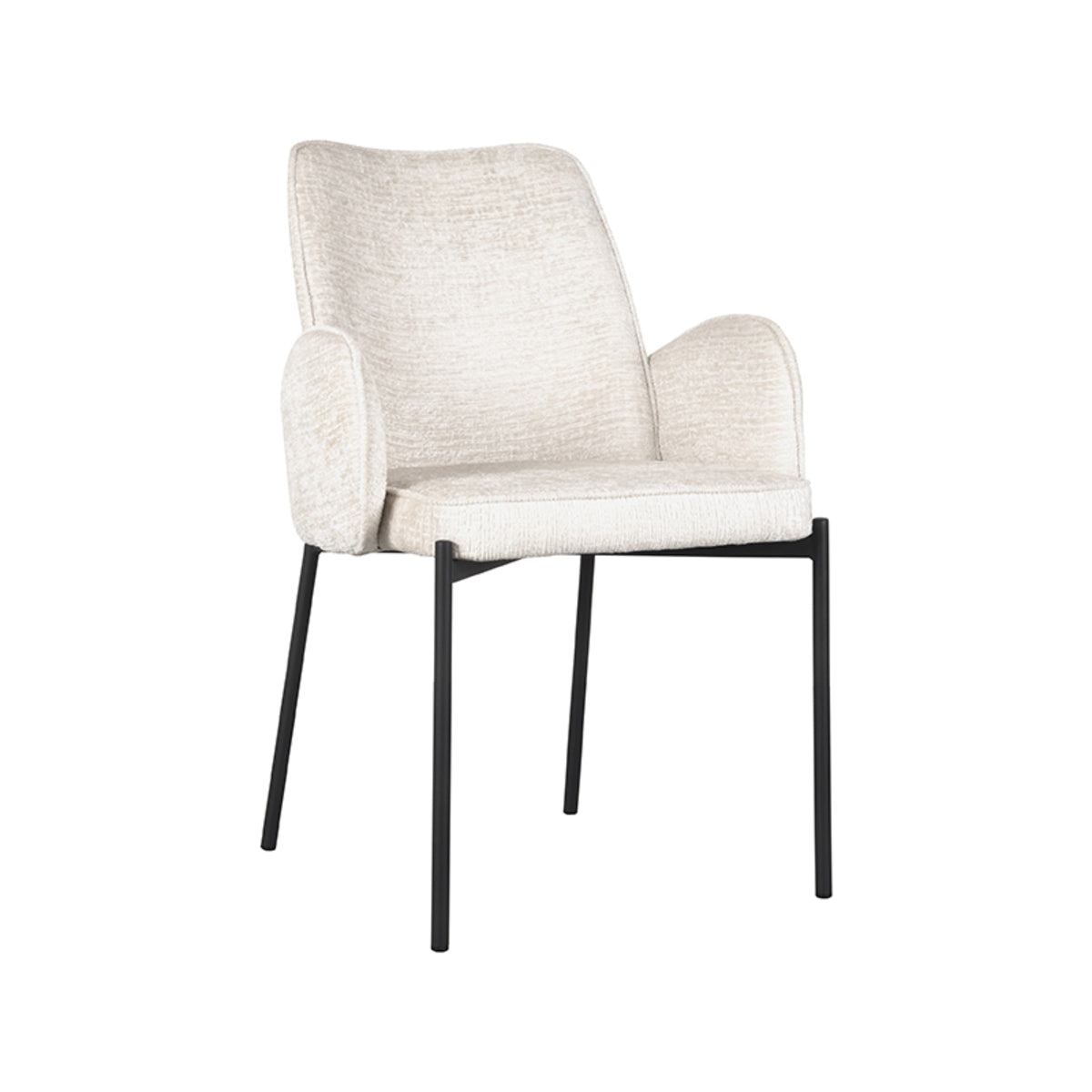LABEL51 Dining room chair Joni - Cream - Velvet | 2 pcs