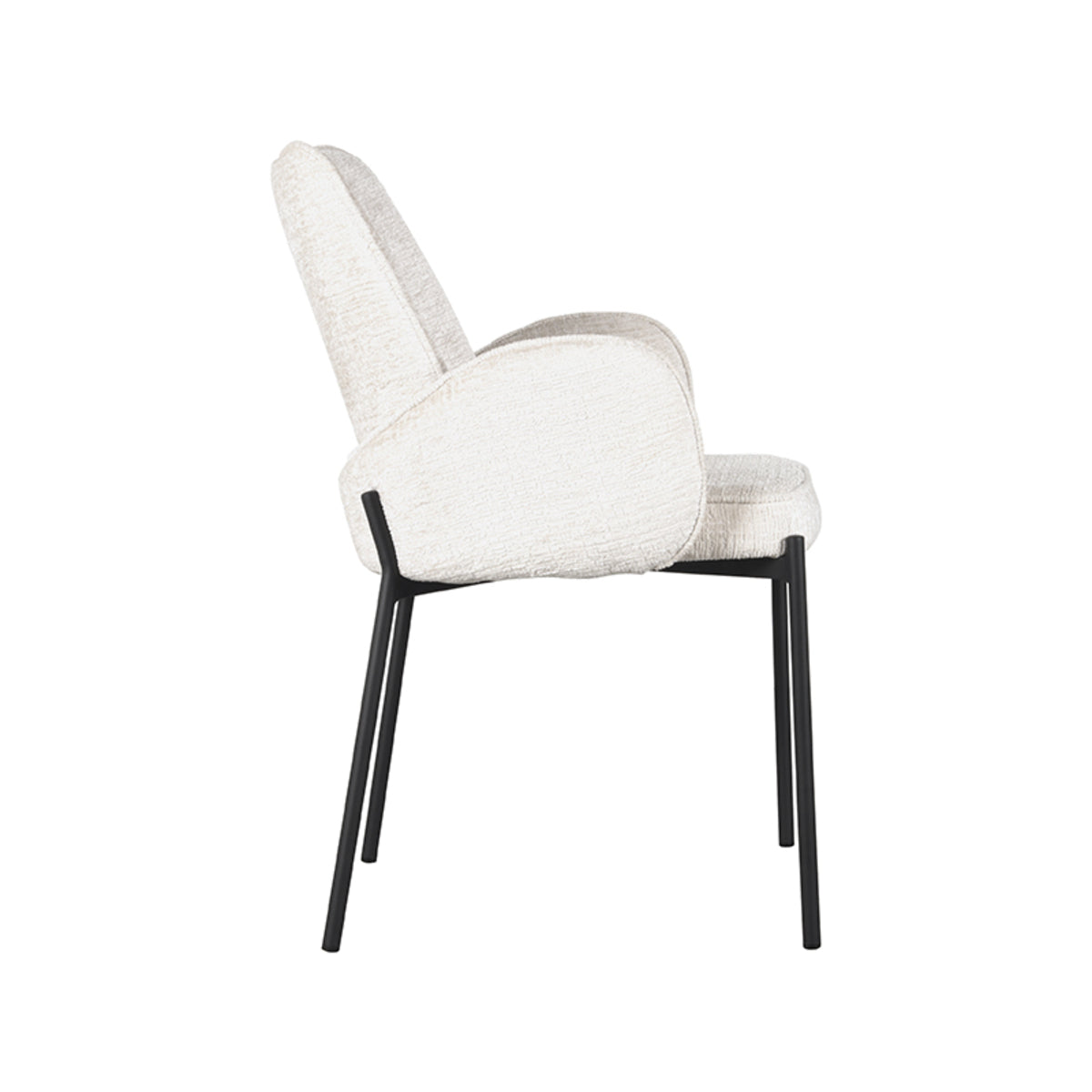 LABEL51 Dining room chair Joni - Cream - Velvet | 2 pcs