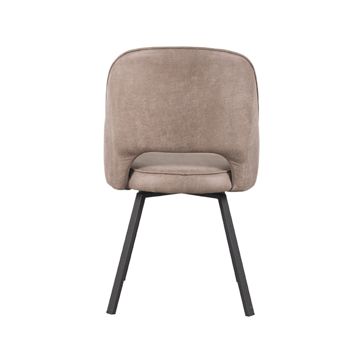 LABEL51 Lewis dining room chair - Taupe - Microfiber | 2 pieces