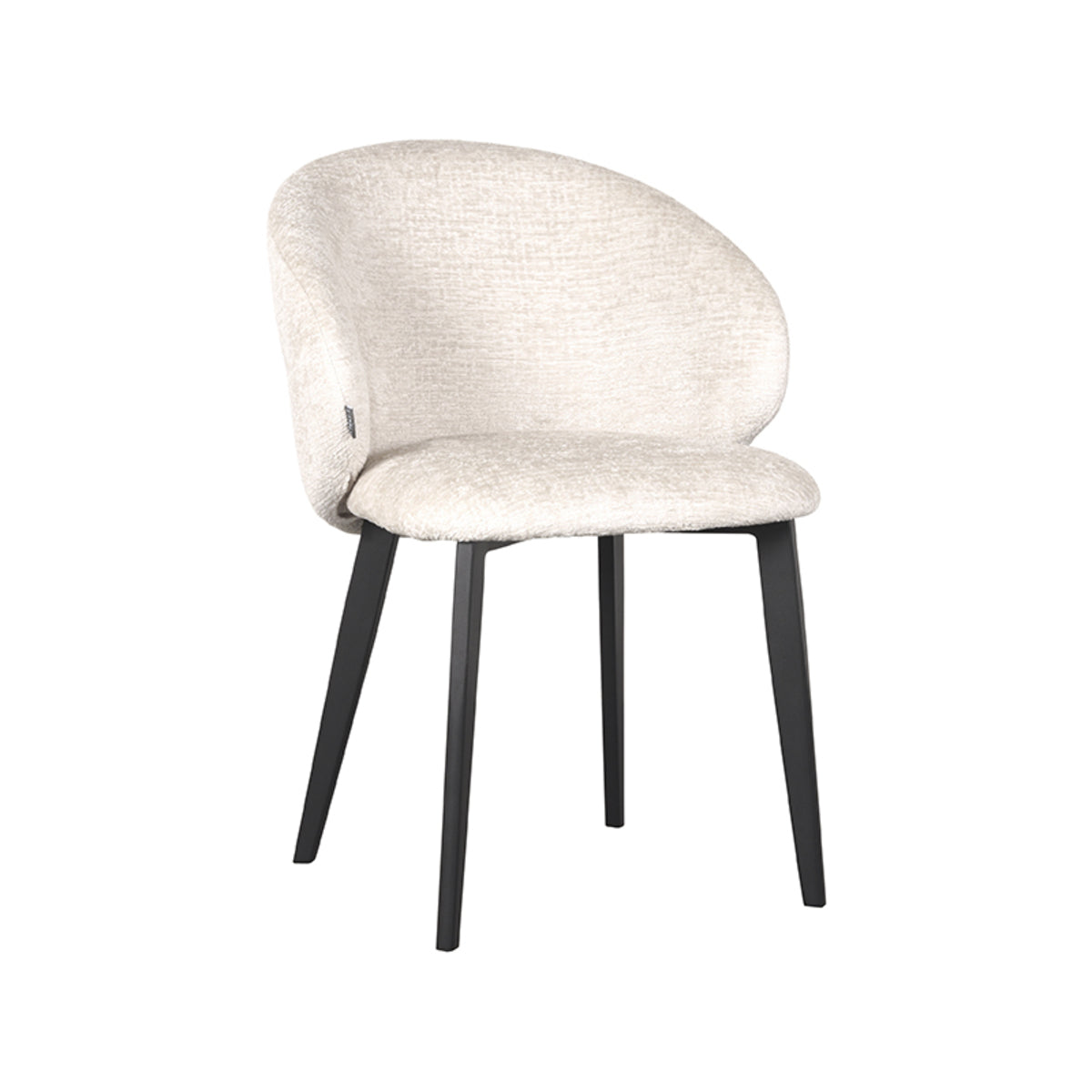 LABEL51 Logan dining room chair - Cream - Velvet | 2 pcs