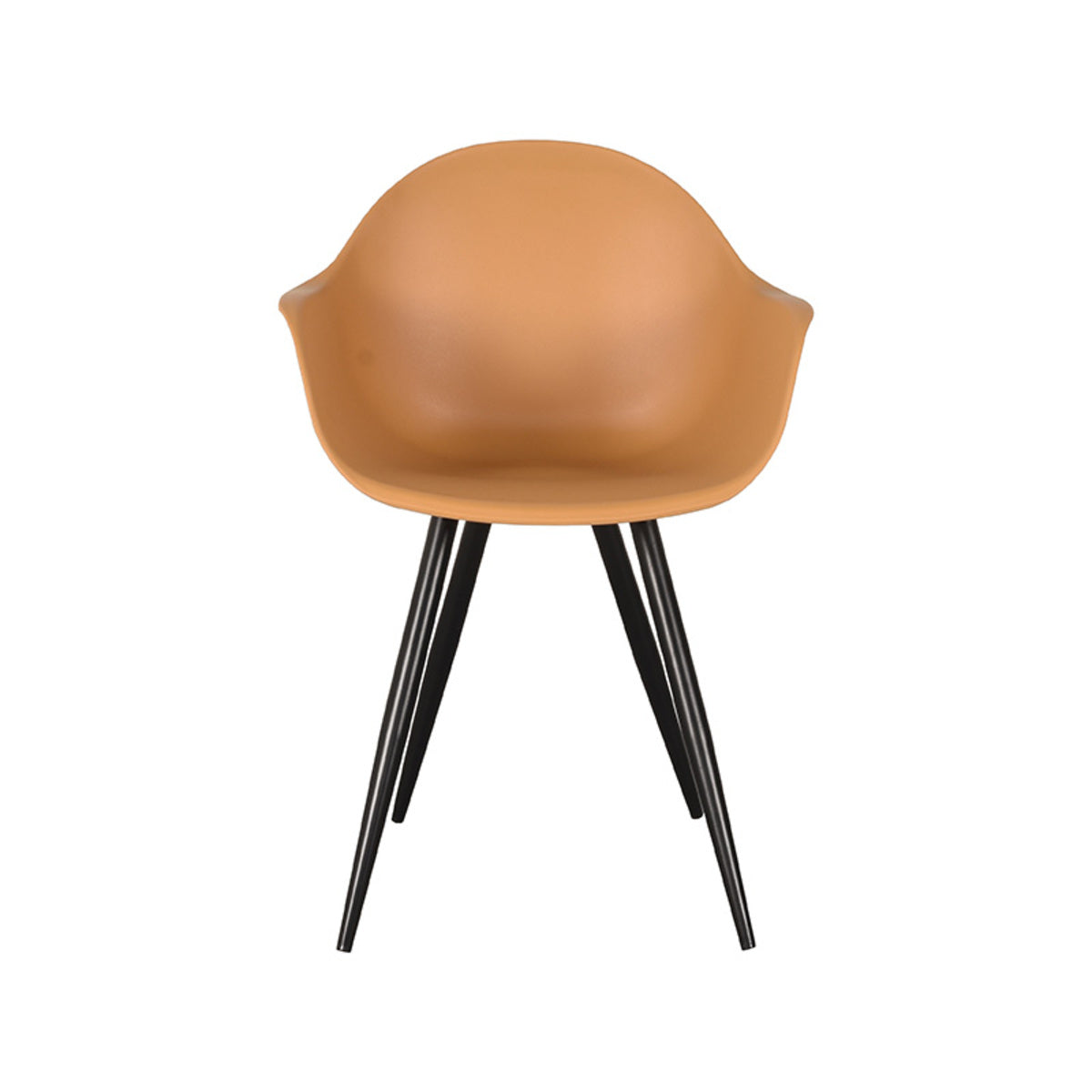 LABEL51 Dining room chair Luca - Ocher - Plastic | 2 pcs