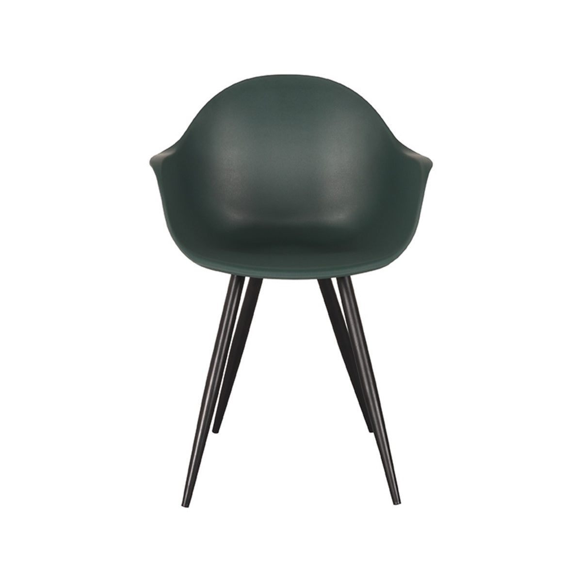 LABEL51 Dining room chair Luca - Green - Plastic | 2 pcs
