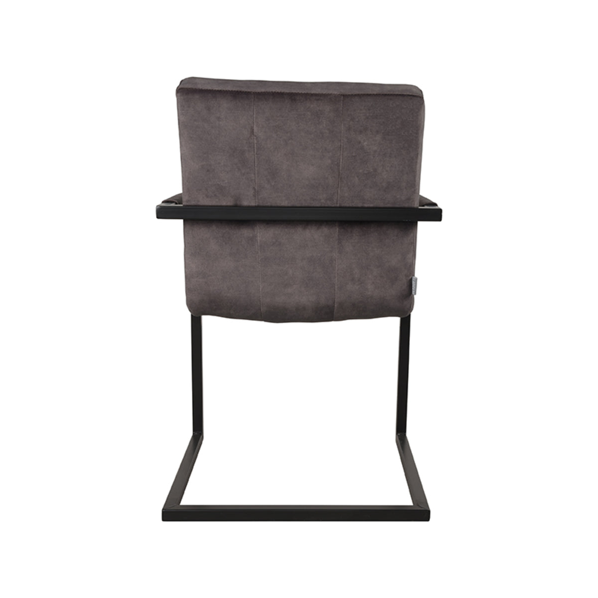 LABEL51 Dining room chair Milo - Anthracite - Velours | 2 pieces