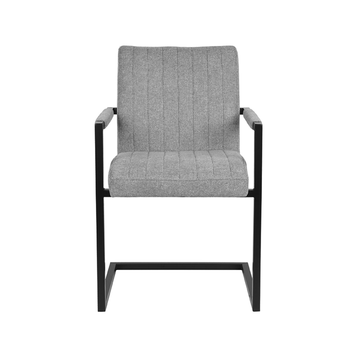 LABEL51 Dining room chair Milo - Zinc - Synthetic | 2 pcs
