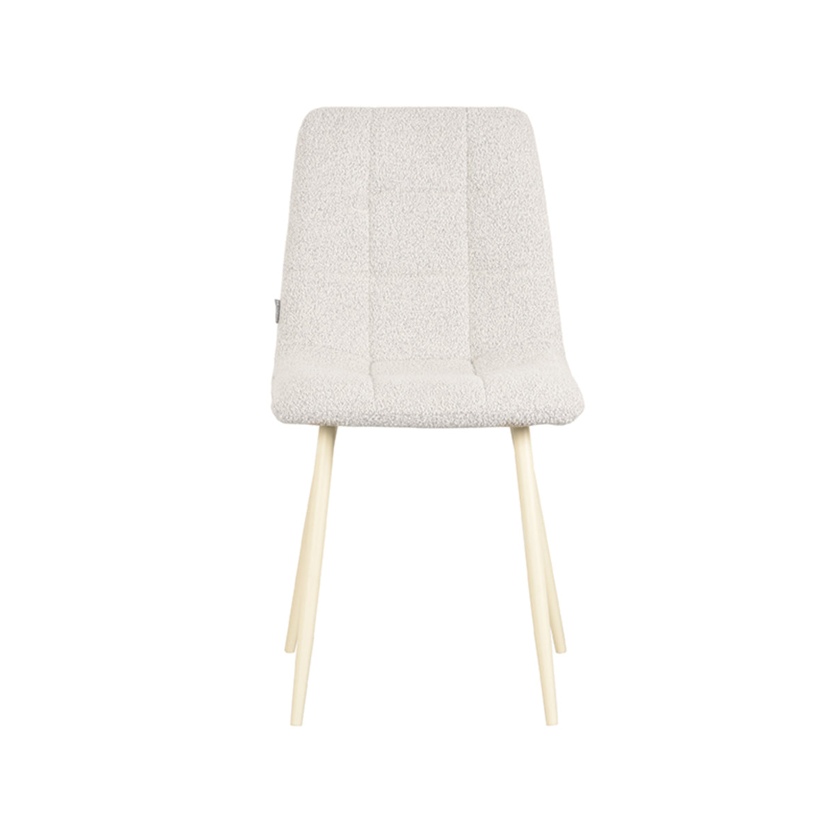 LABEL51 Dining room chair Nino - White - Boucle | 2 pcs