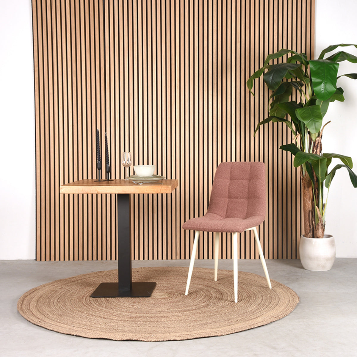 LABEL51 Dining room chair Nino - Terra - Boucle | 2 pcs