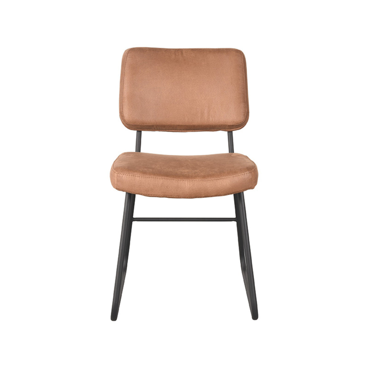 LABEL51 Dining room chair Noah - Cognac - Microfiber | 2 pieces