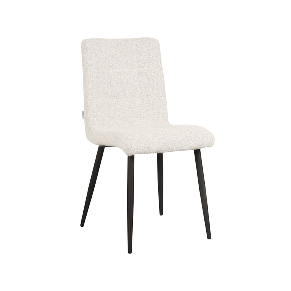 LABEL51 Dining room chair Sam - White - Boucle | 2 pcs