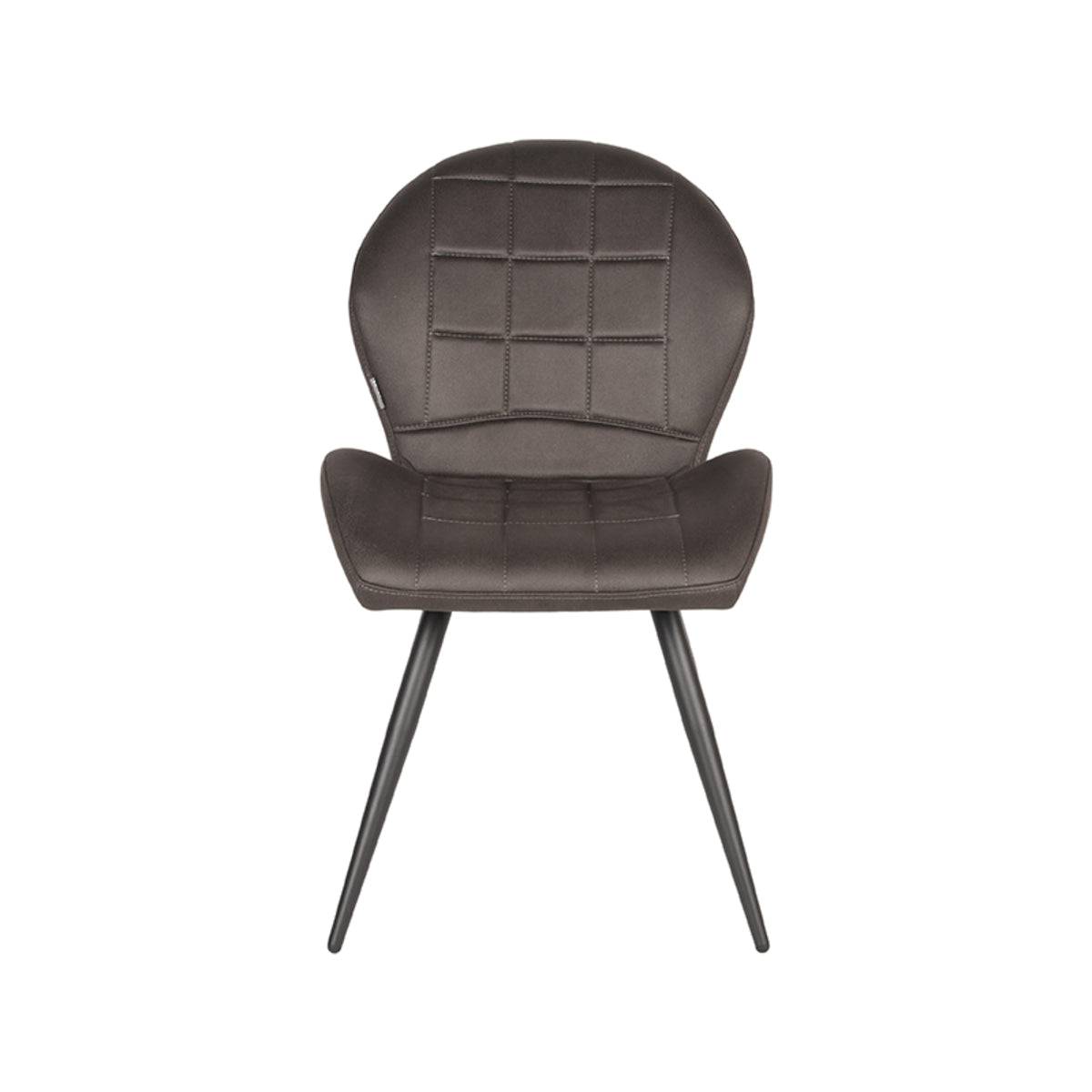 LABEL51 Dining room chair Sil - Anthracite - Microfiber | 2 pieces