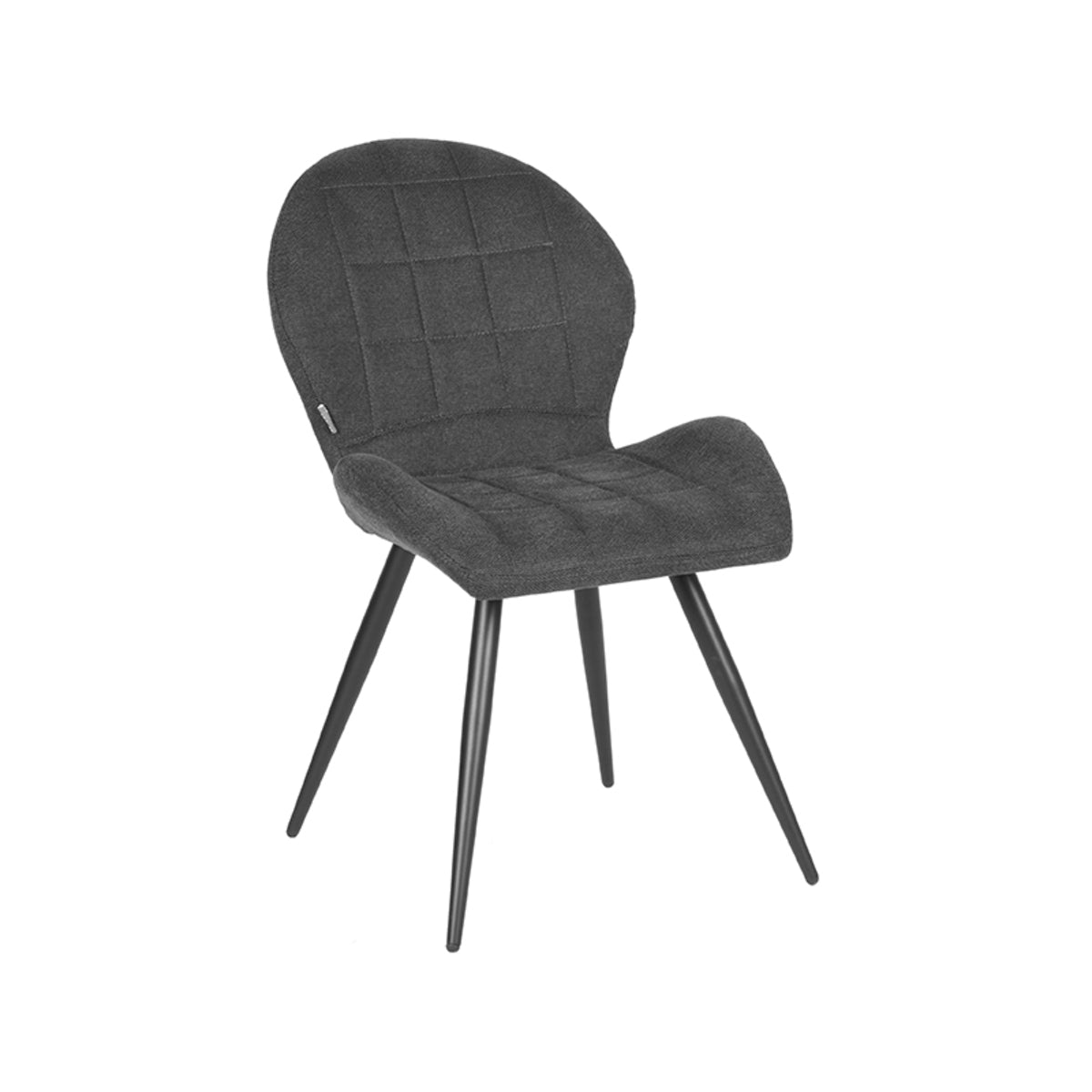 LABEL51 Dining room chair Sil - Anthracite - Weave | 2 pcs