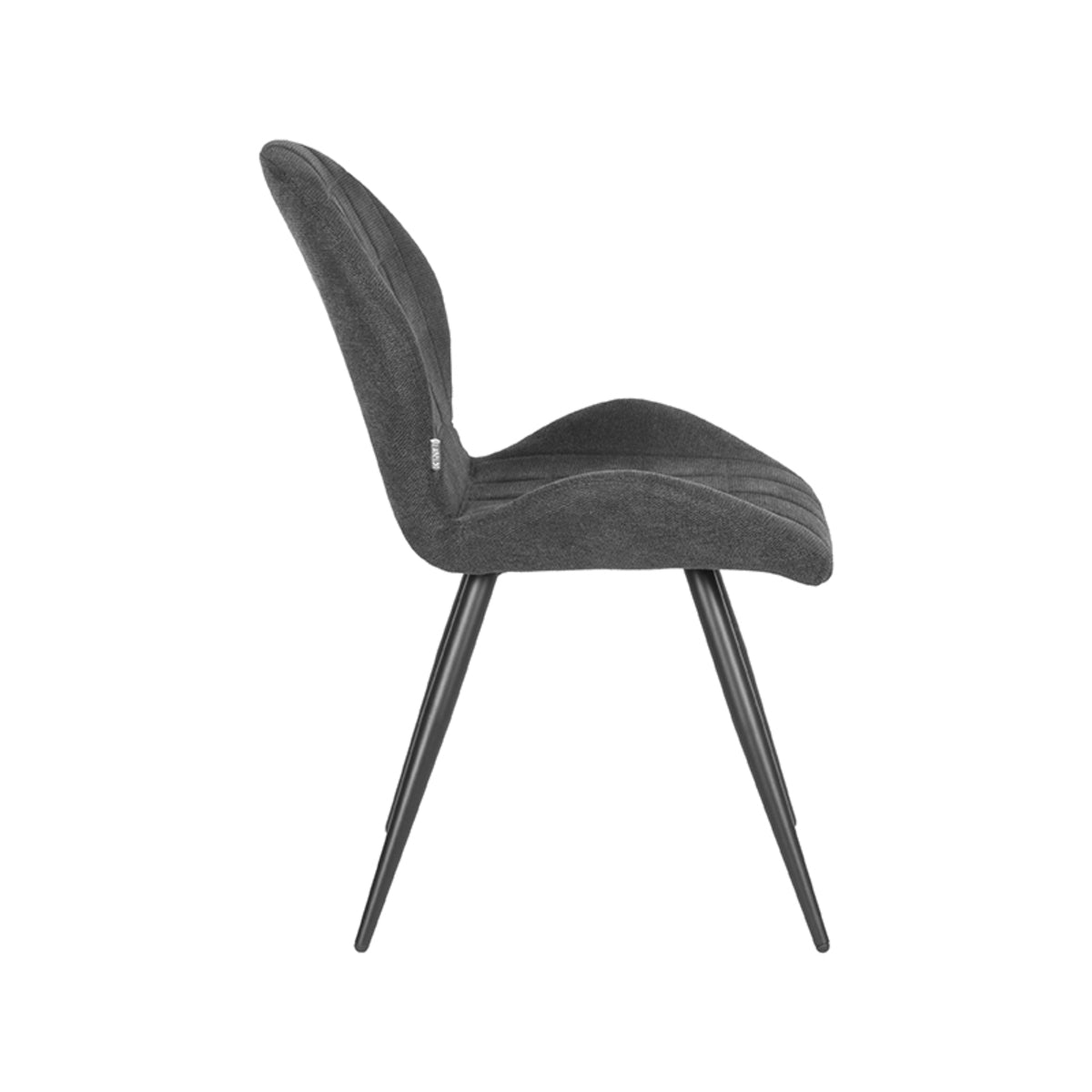 LABEL51 Dining room chair Sil - Anthracite - Weave | 2 pcs