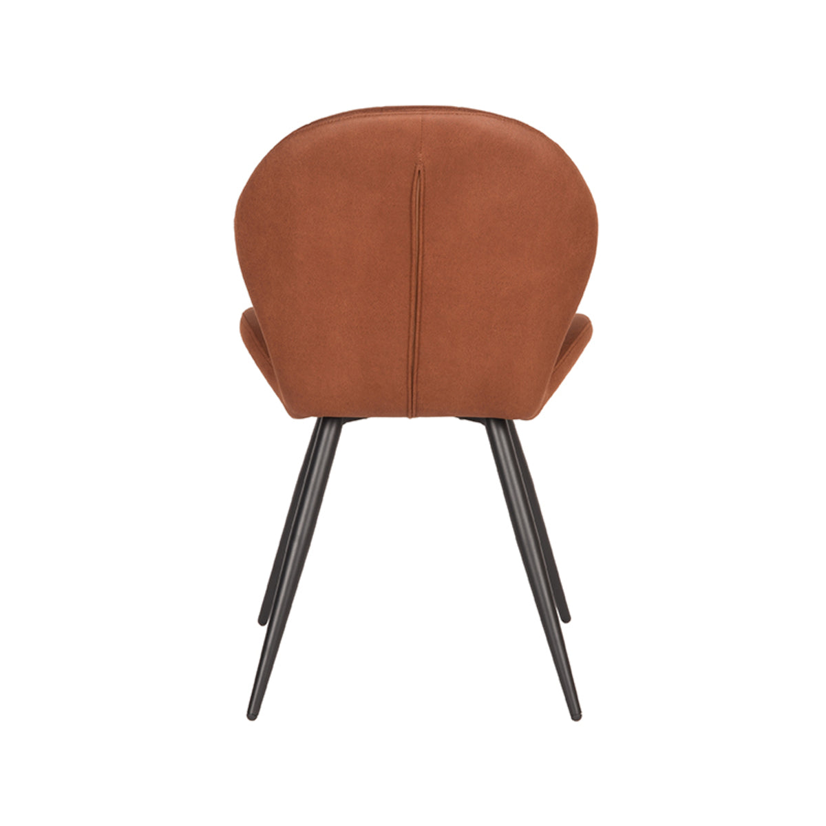 LABEL51 Dining room chair Sil - Cognac - Microfiber | 2 pcs