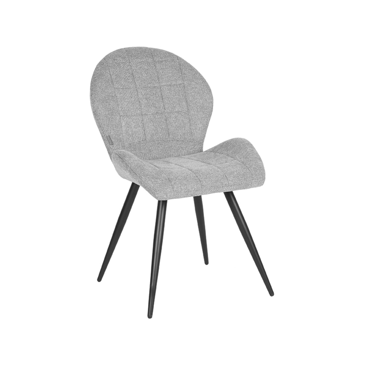 LABEL51 Dining room chair Sil - Zinc - Weave | 2 pcs