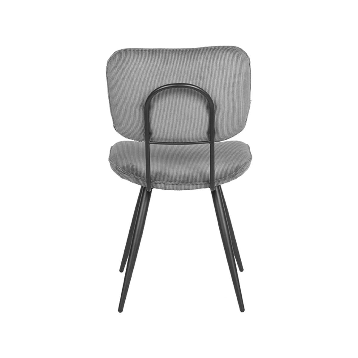 LABEL51 Dining room chair Vic - Dark gray - Ribcord | 2 pieces