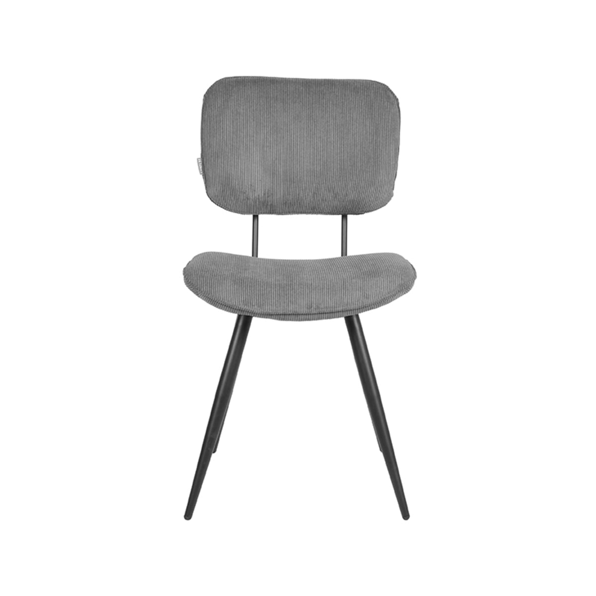 LABEL51 Dining room chair Vic - Dark gray - Ribcord | 2 pieces