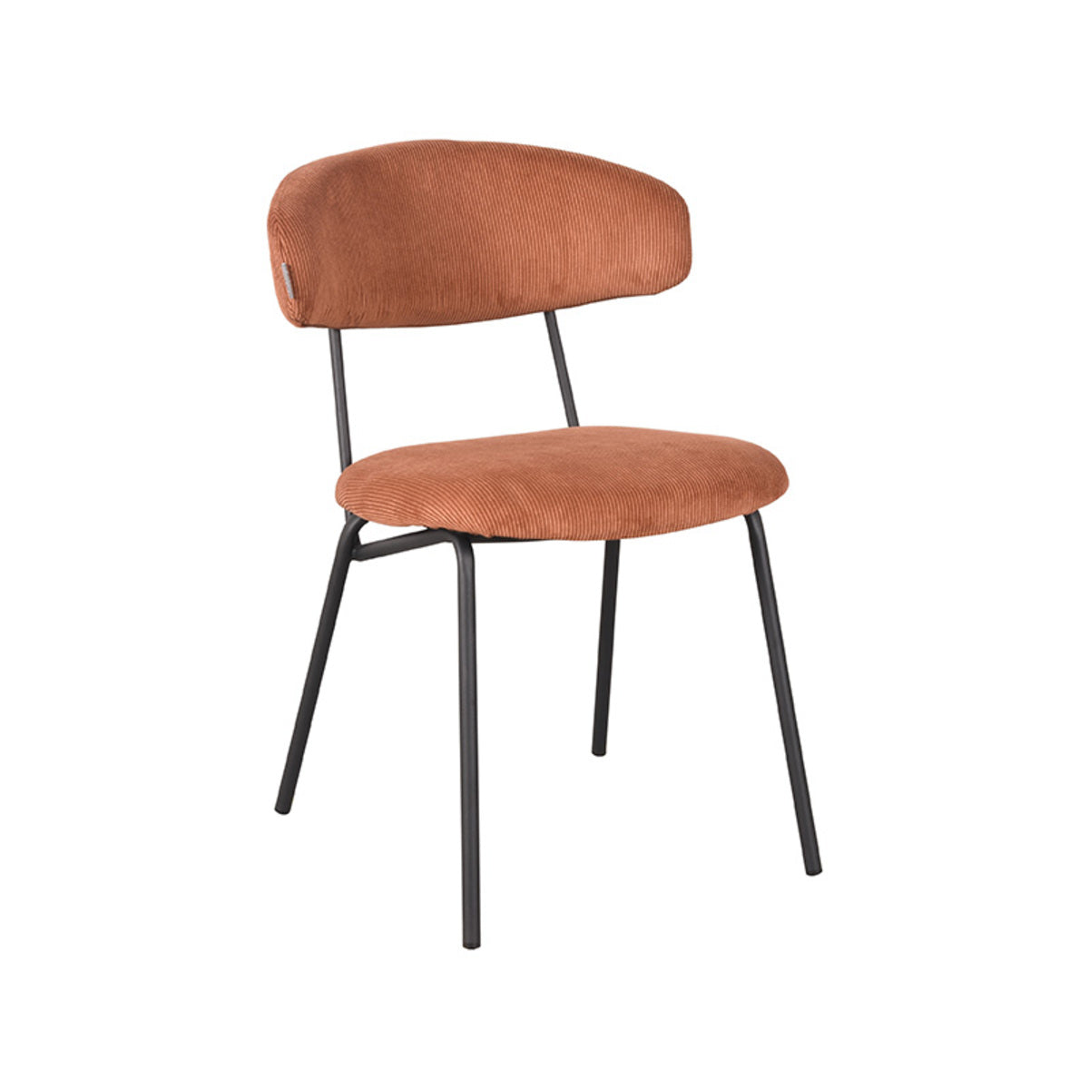LABEL51 Dining room chair Zack - Rust - Ribcord | 2 pcs