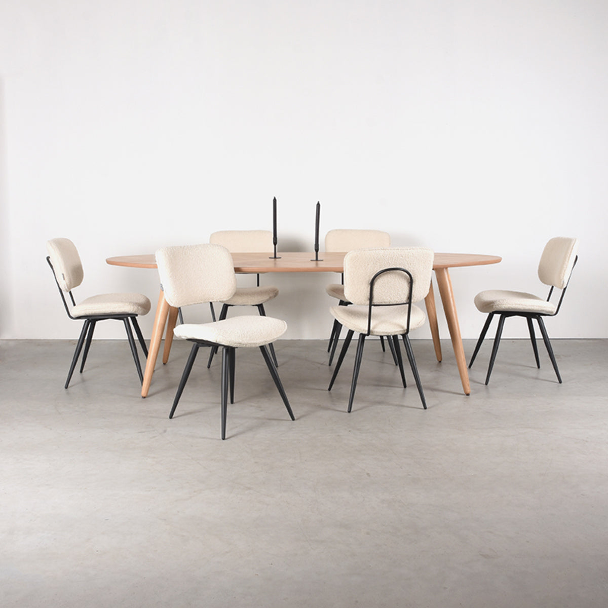 LABEL51 Dining room table Ines - Natural - Oak - 210 cm