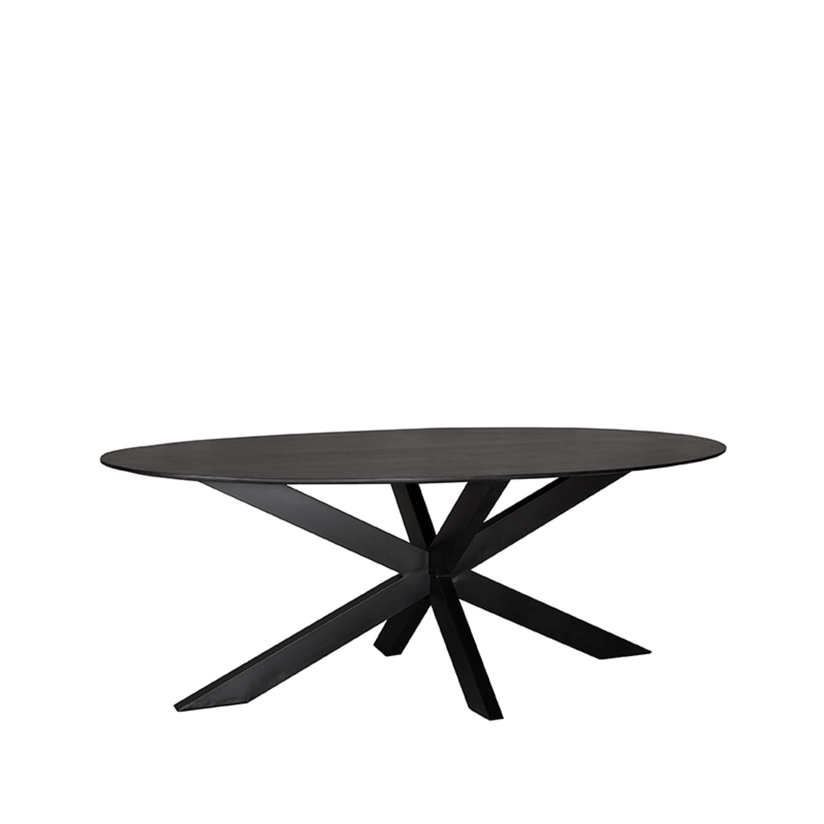 LABEL51 Zion dining room table - Black - Mango wood - Oval -