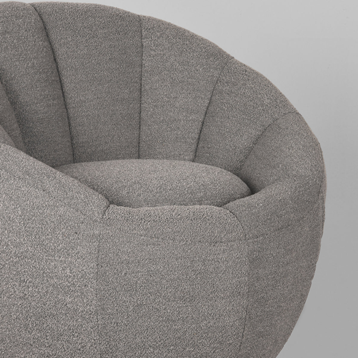 LABEL51 Armchair Crown - Gray - Boucle