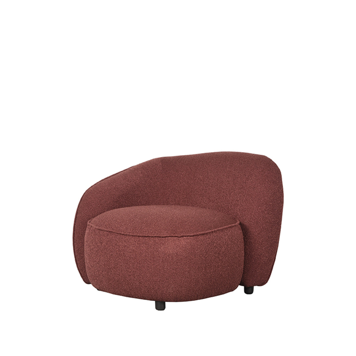 LABEL51 Armchair Livo - Winered - Boucle - Left