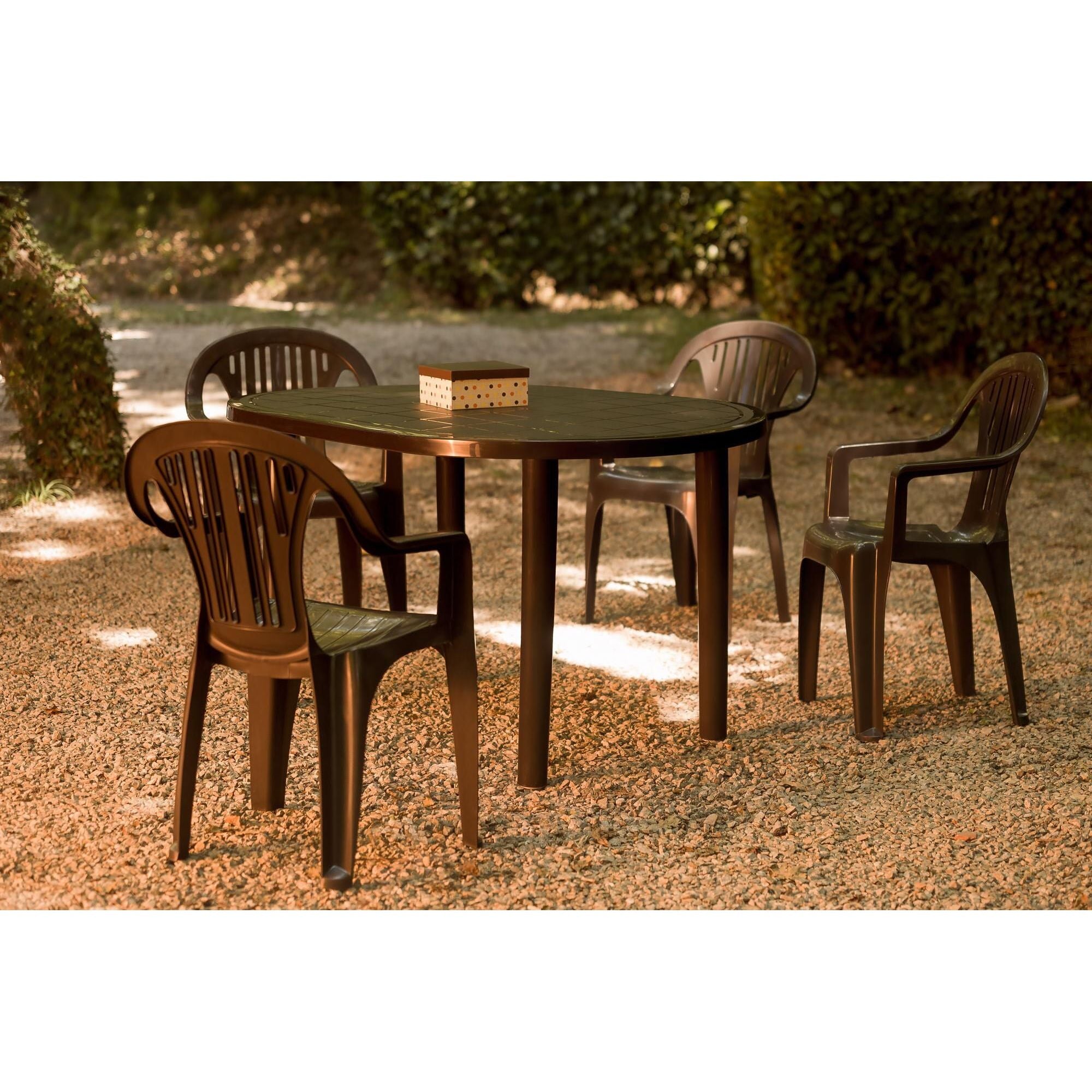 Garbar Gala Oval table Outdoor 140x90 Anthracite