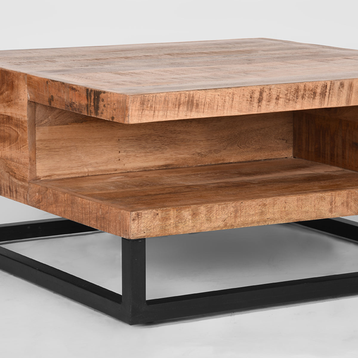 LABEL51 Coffee table Cube - Rough - Mango wood