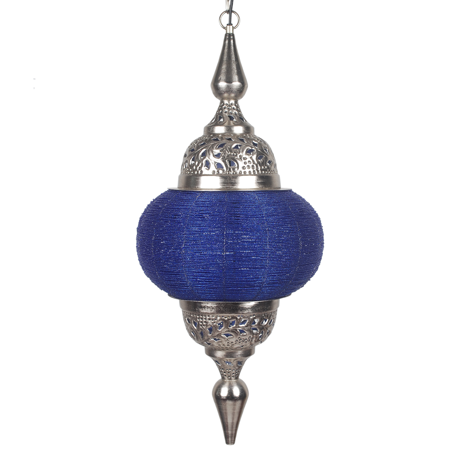 Hanglamp Arabesque groot blauw