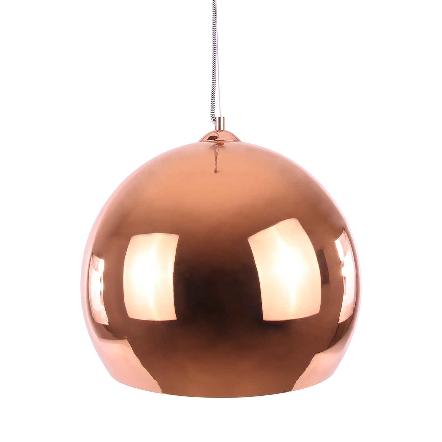 Hanglamp Axel Ball Modern 30 cm 1 Lichts Glans Koper
