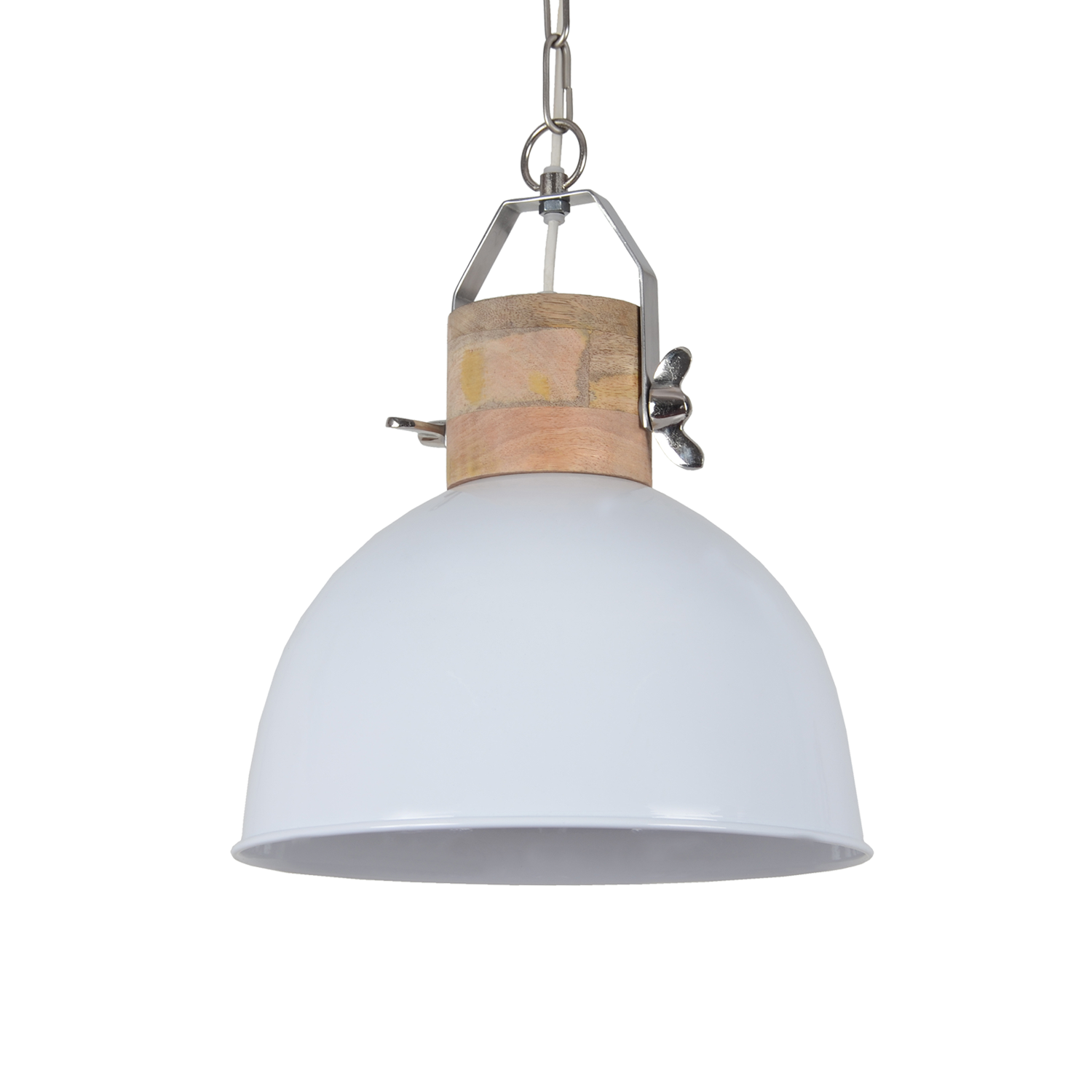 Hanglamp Fabriano 30 cm glans wit