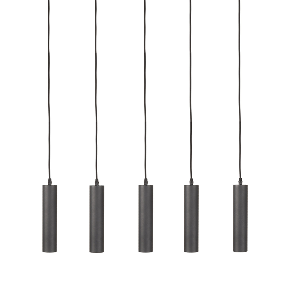 LABEL51 Hanging lamp Ferroli - Black - Metal - 5-light
