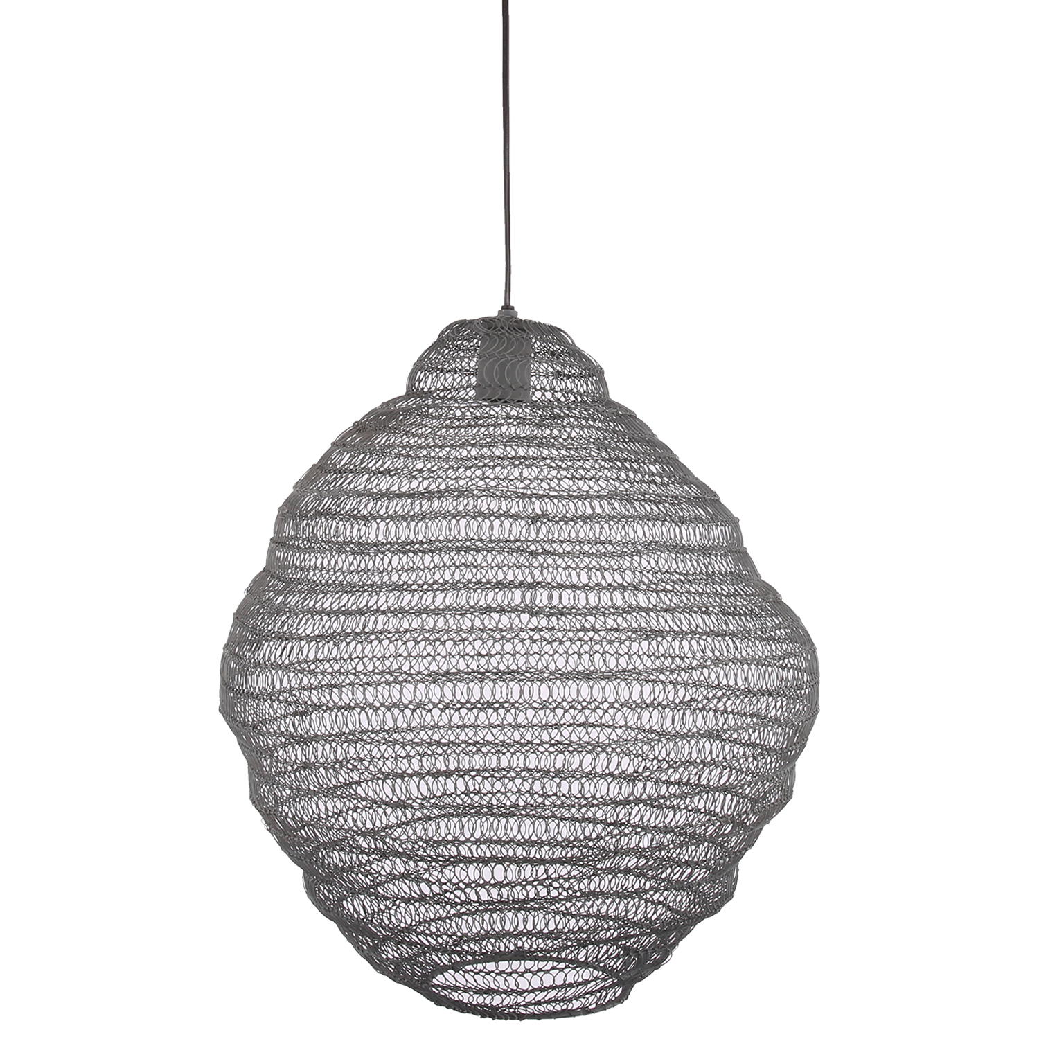 Hanglamp Floriano 42cm 1 lichts grijs