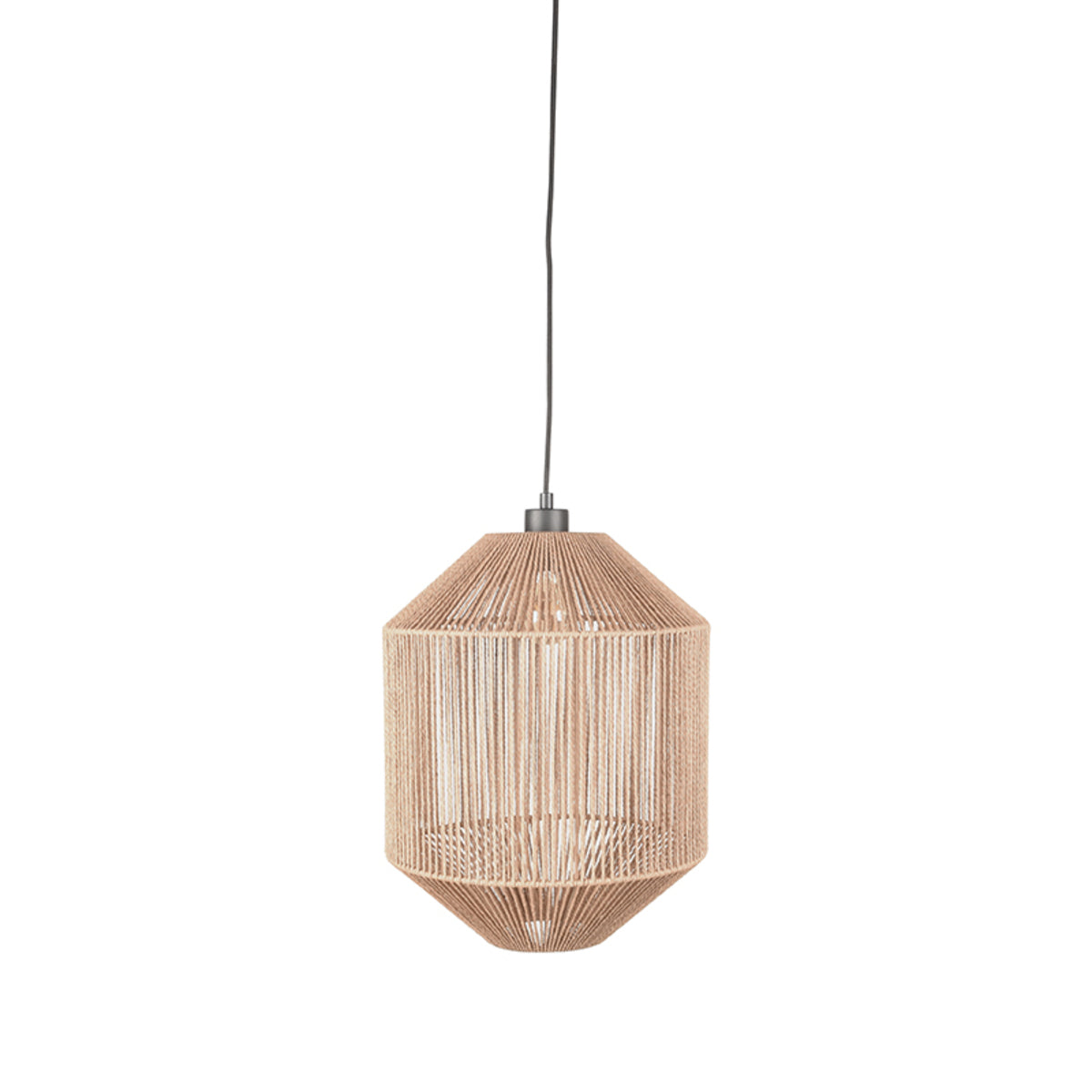 LABEL51 Hanging Lamp Ibiza - Natural - Jute - 1-Light Cylinder