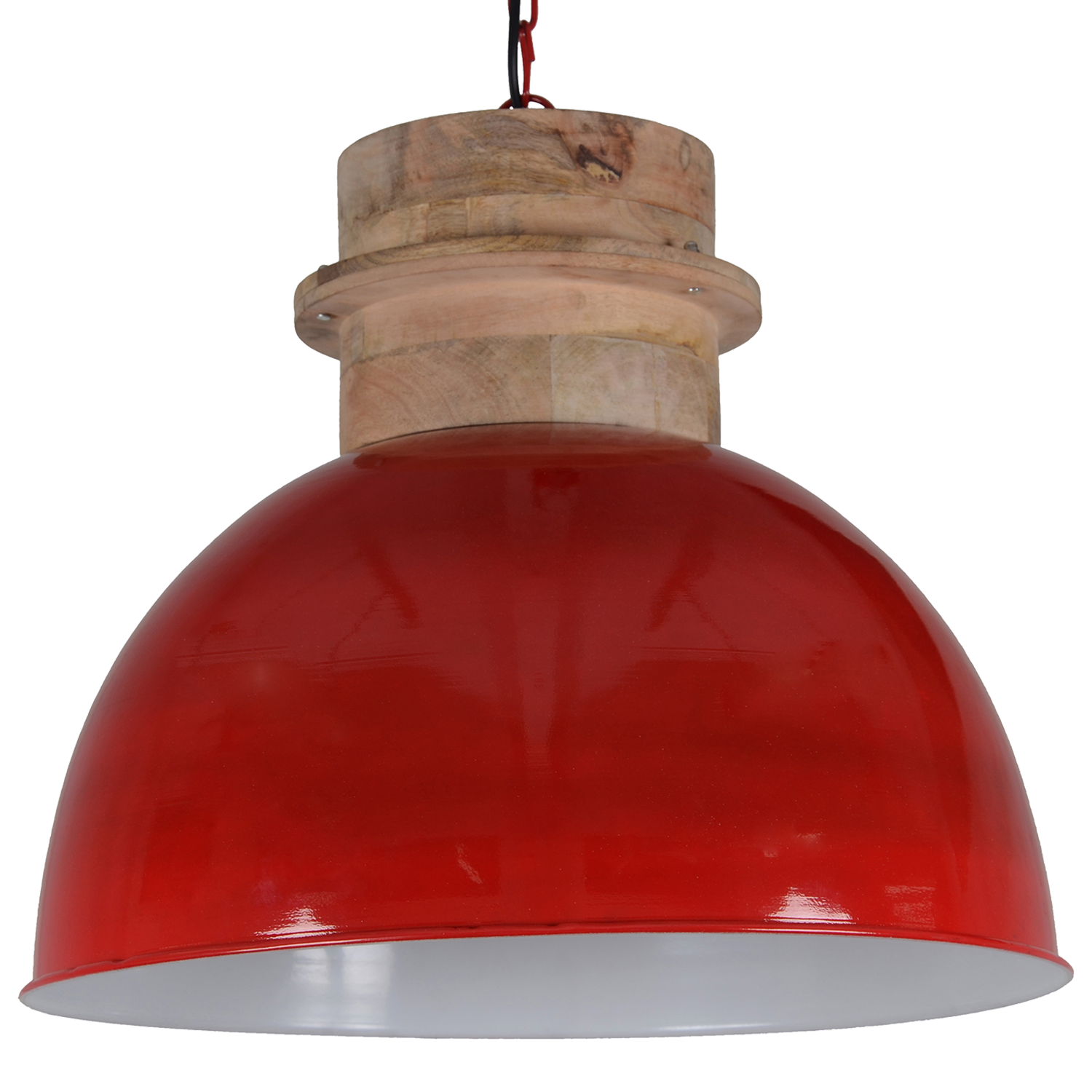 Hanglamp Legno 50 cm glans rood