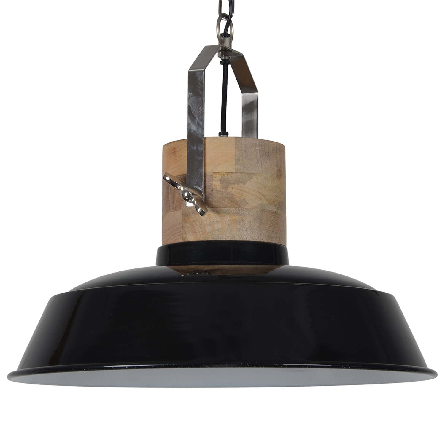 Hanglamp Loreto 62 cm glans zwart
