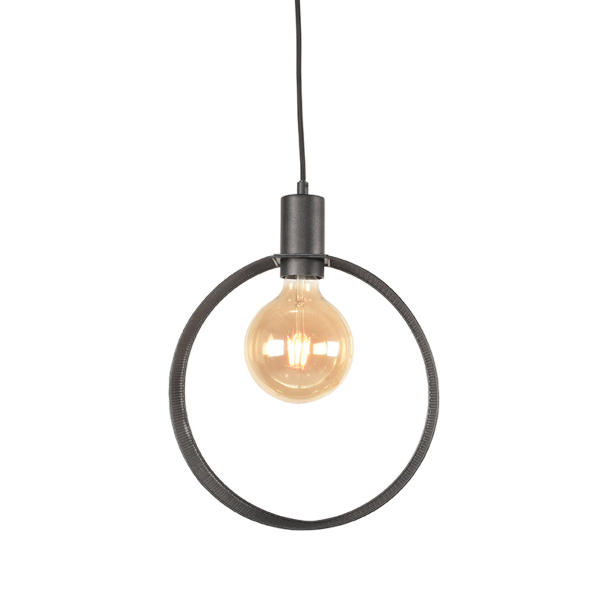 LABEL51 Hanging lamp Ronda - Black - Metal - 1-Light