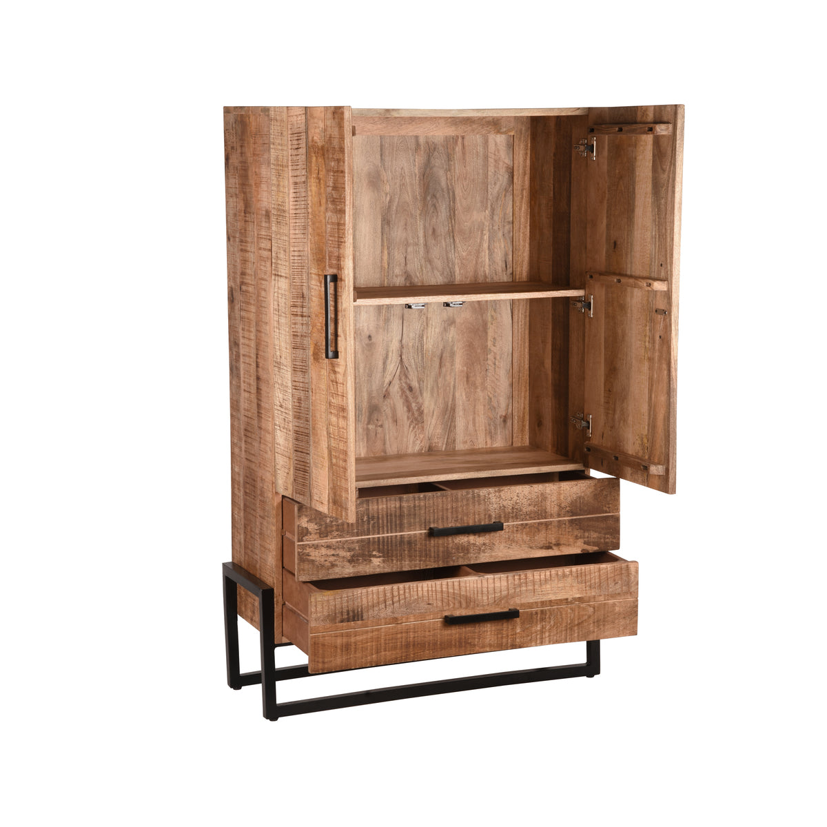 LABEL51 Storage cupboard Bolivia - Rough - Mango wood - 2-Door