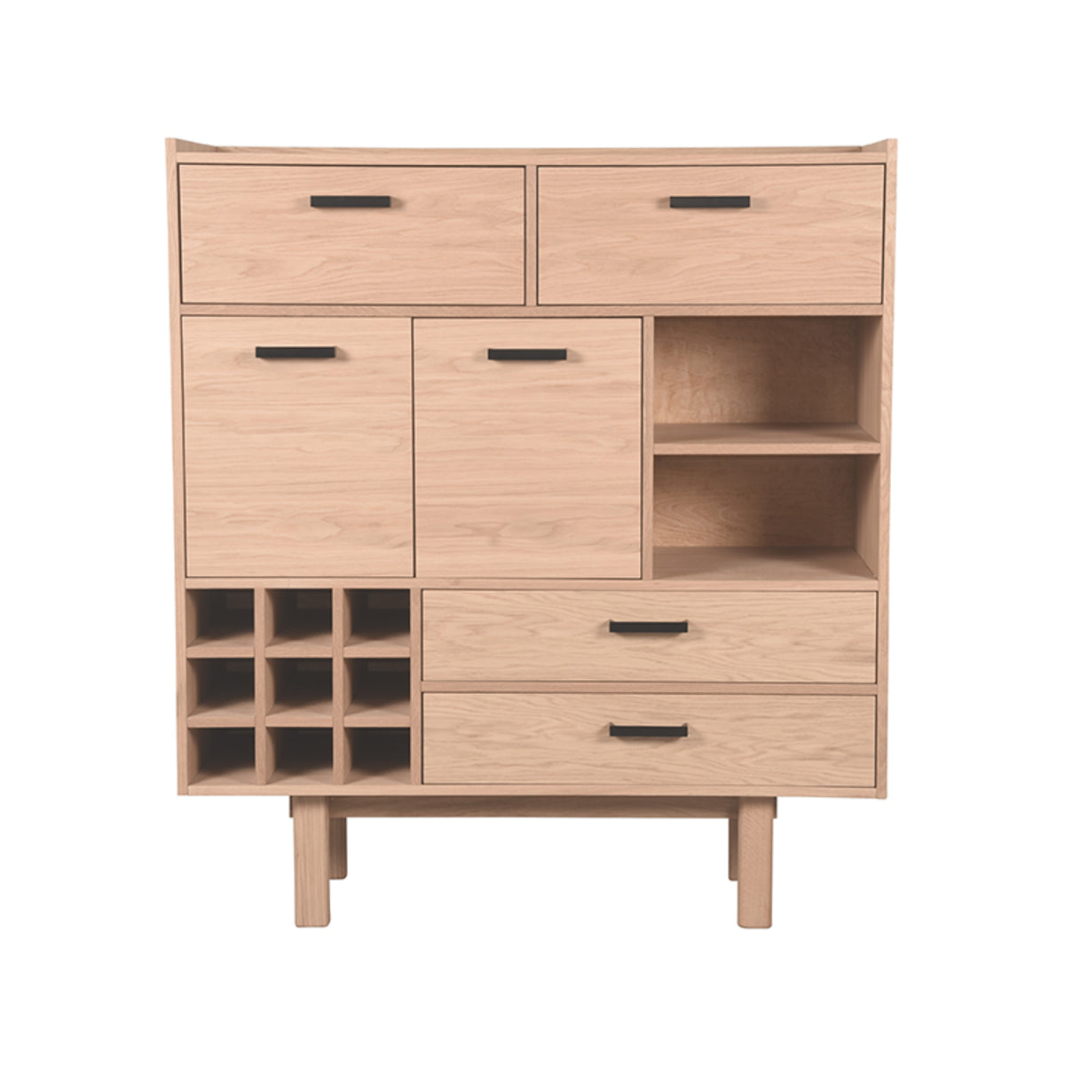 LABEL51 Storage cupboard Cali - Natural - Oak