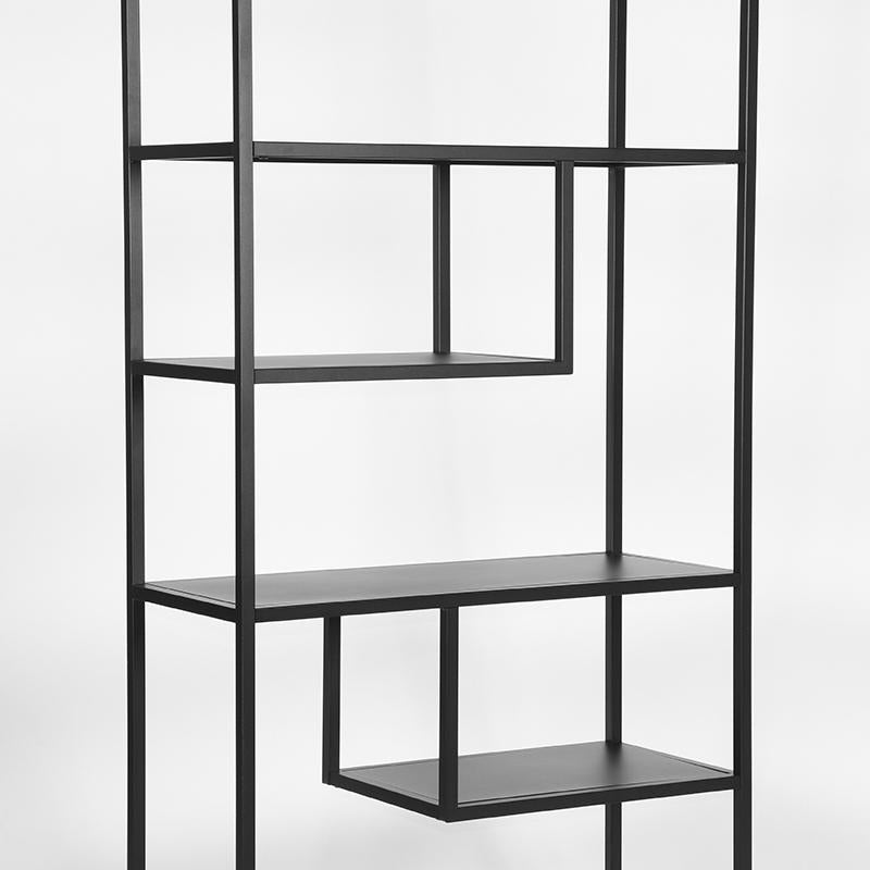 LABEL51 Bookcase Loft - Black - Metal