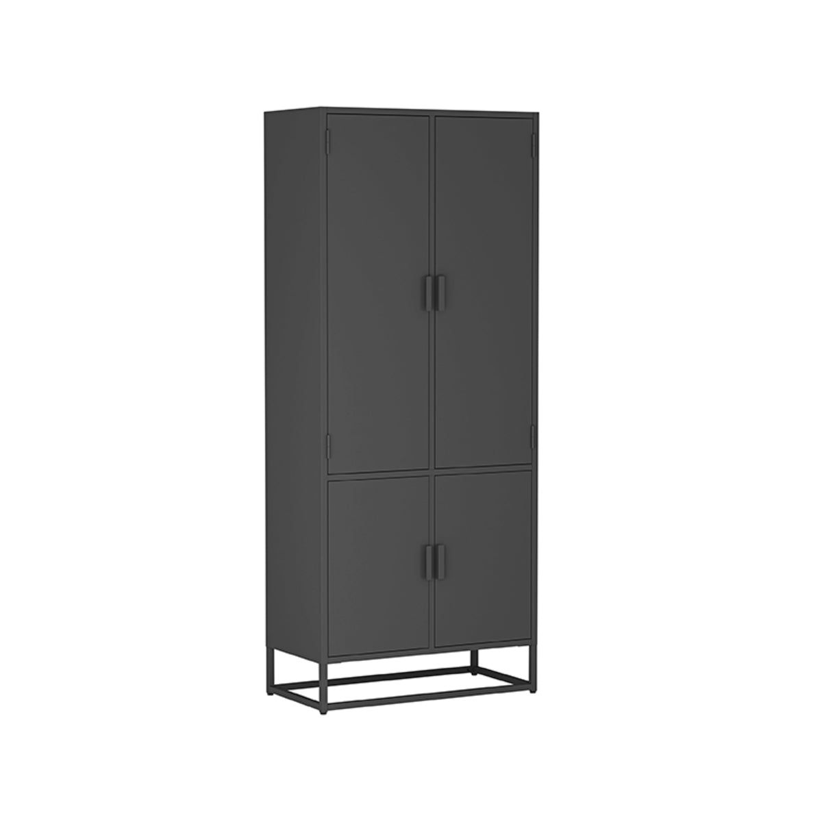 LABEL51 Storage cupboard Luff - Black - Metal