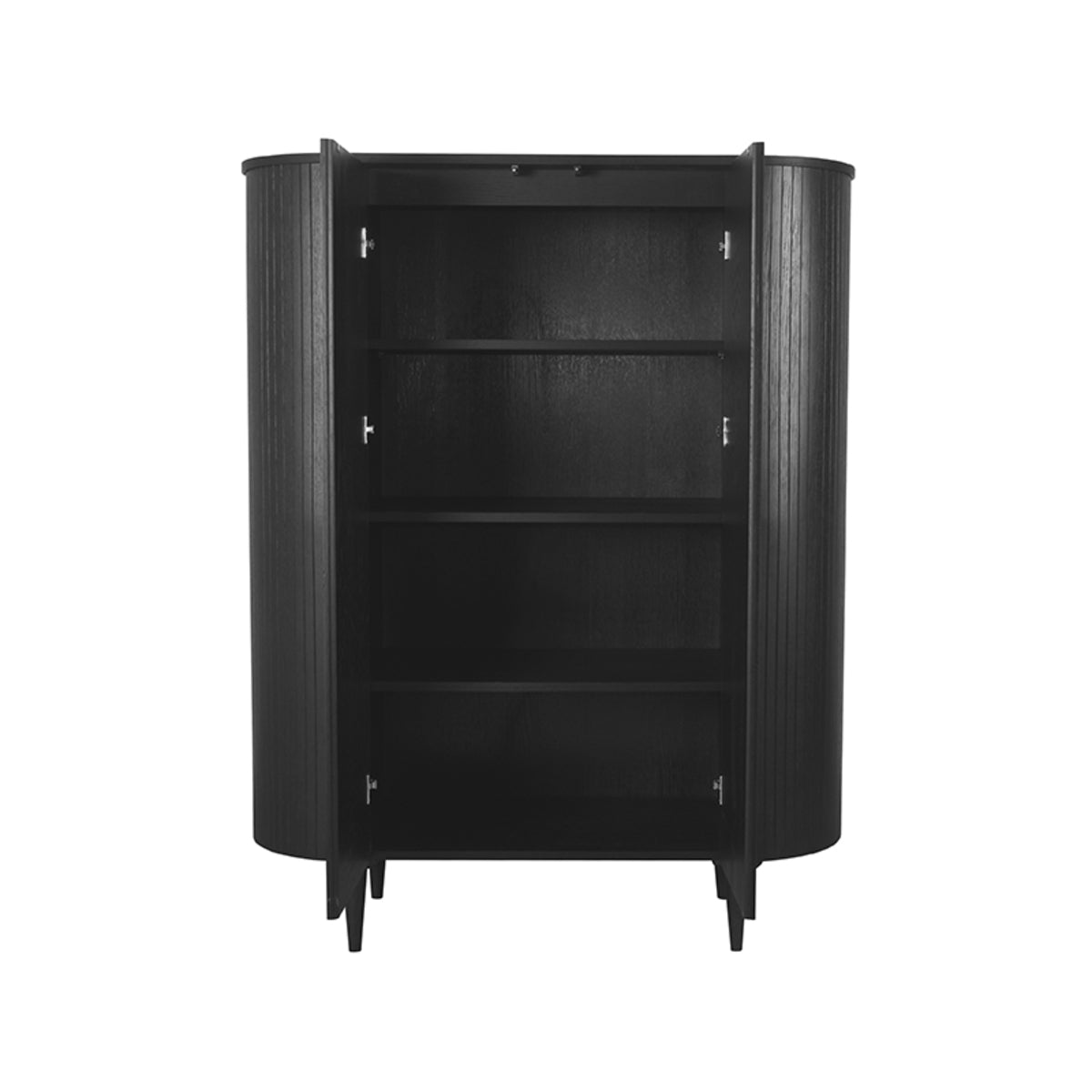 LABEL51 Storage cupboard Oliva - Black - Oak - 125 cm