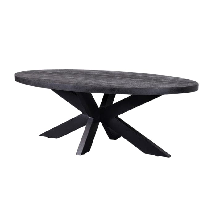Bahia coffee table Oval 120cm black