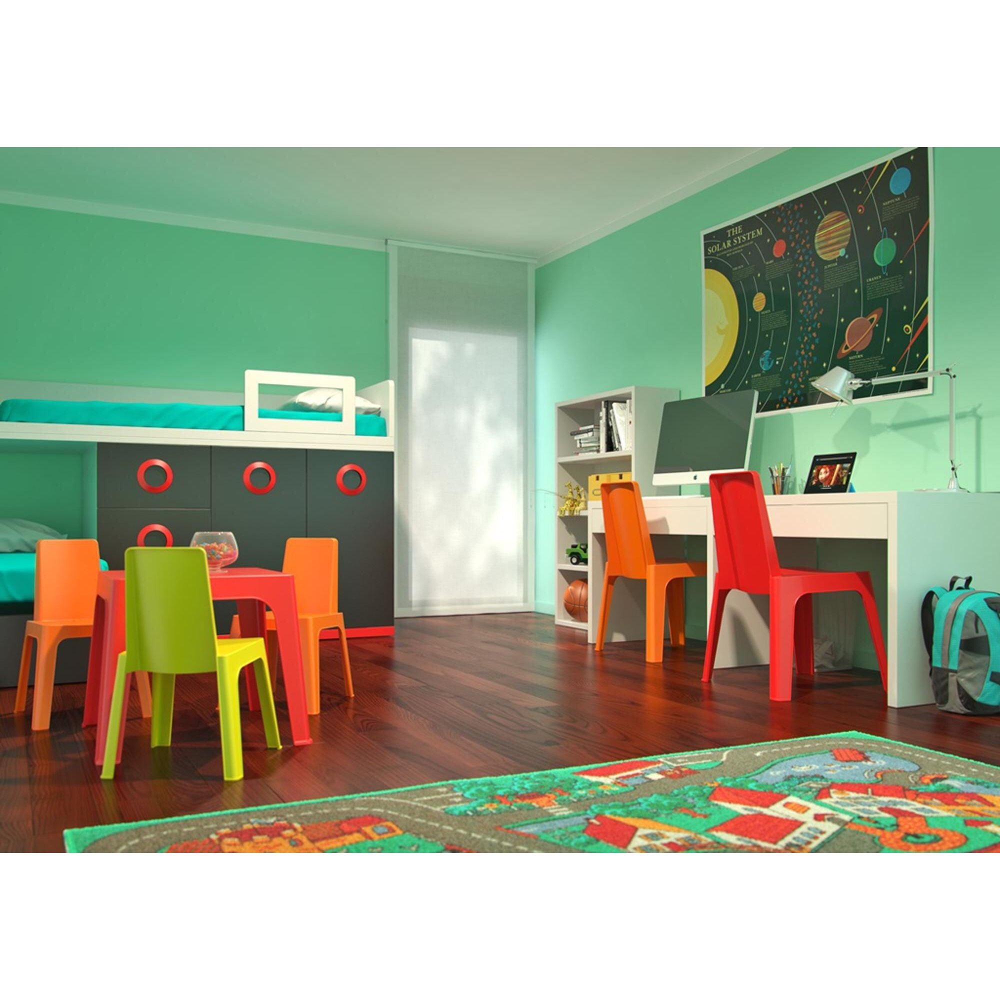 Garbar Julieta children's table indoors, outdoors 50x50 orange