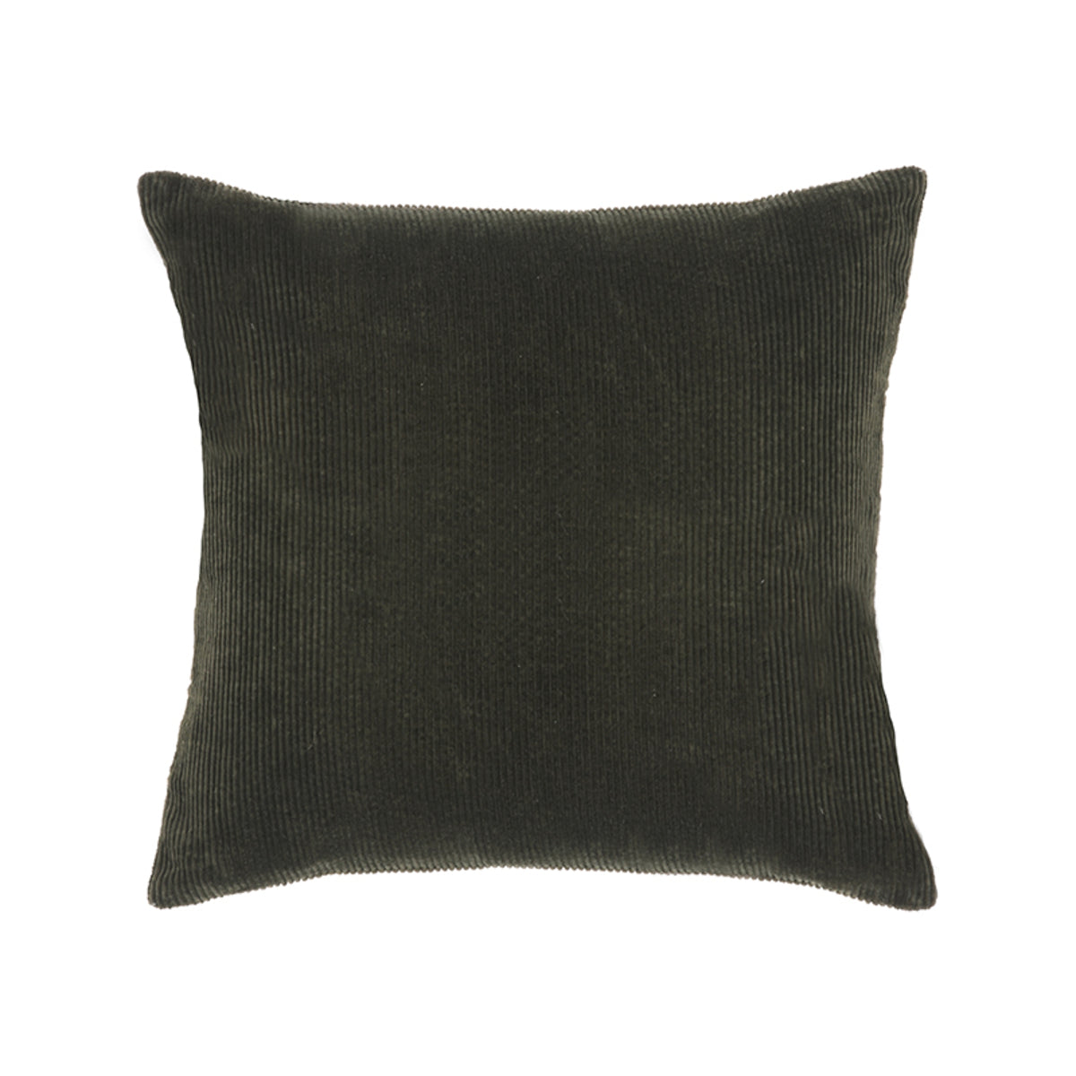 LABEL51 Decorative cushion Rib - Army green - Cotton