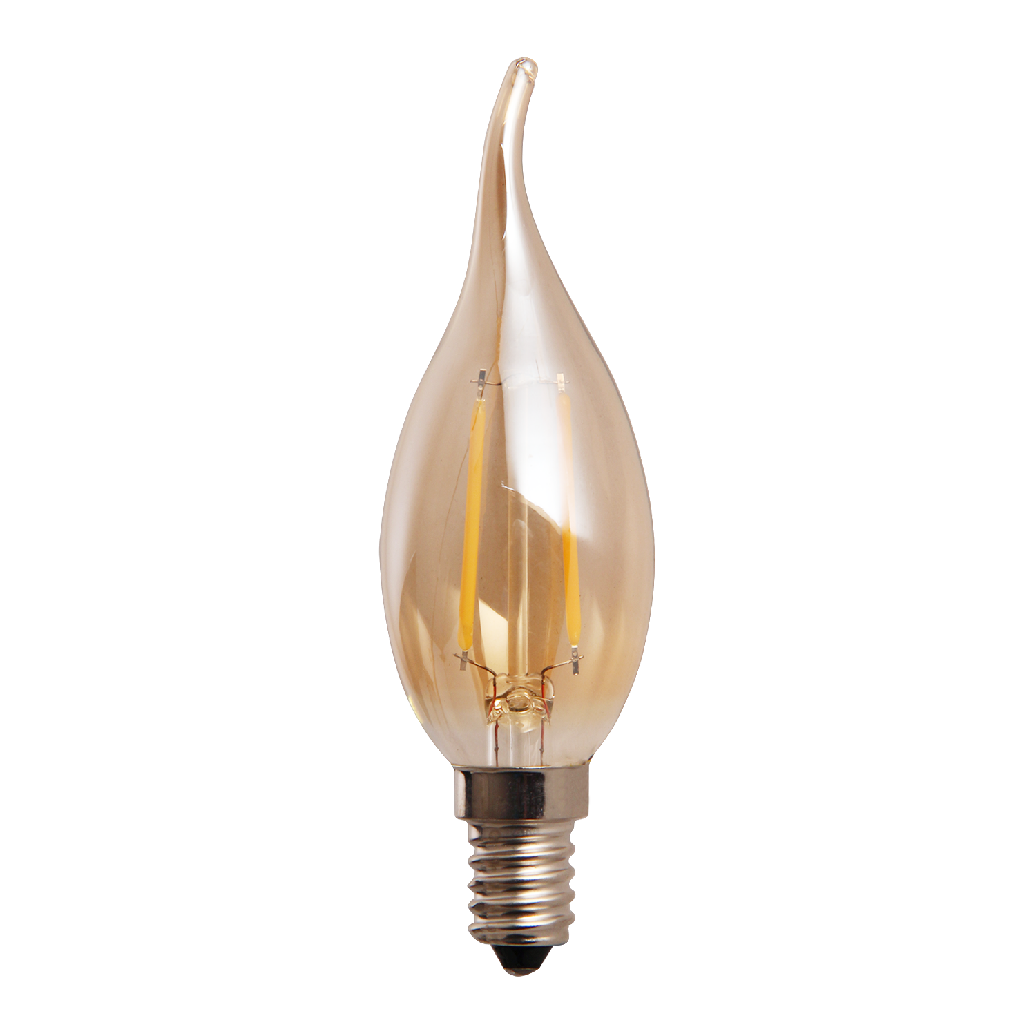 LED Lamp Filament Flame 3,5 cm 2W Golden