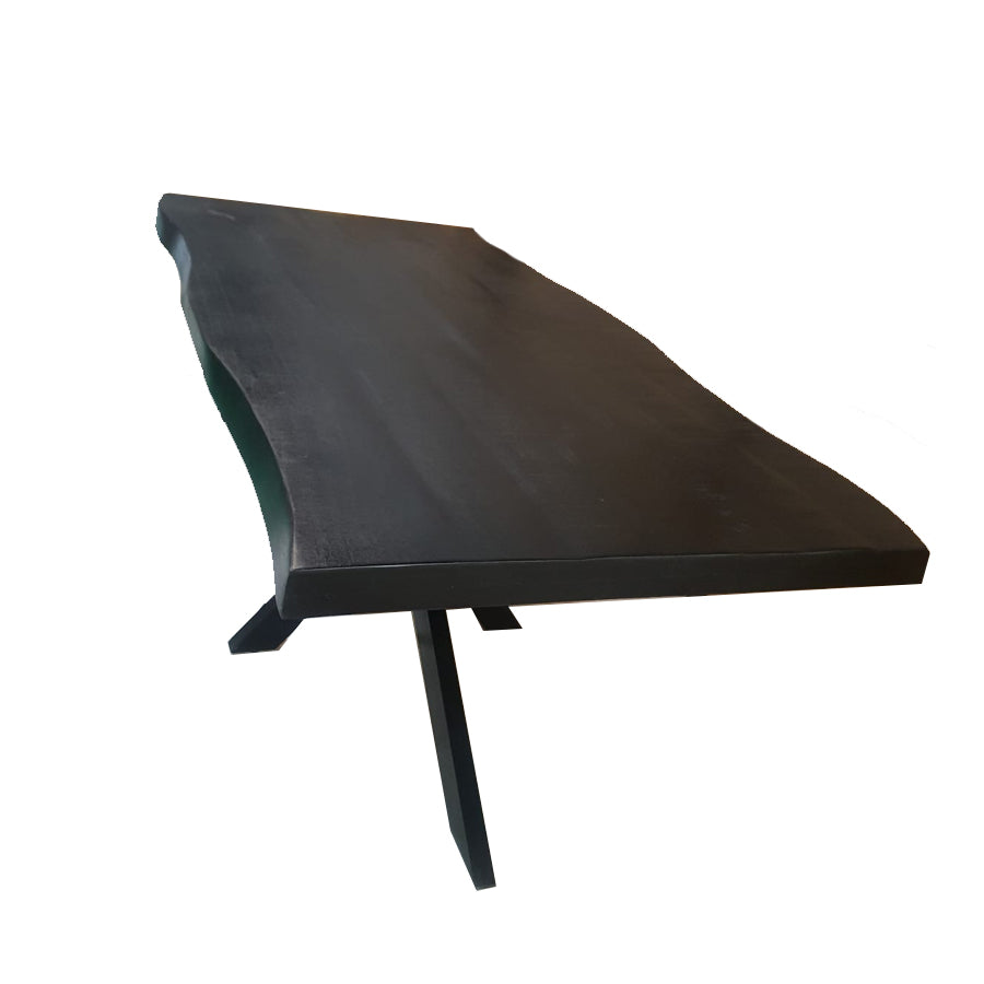 Bahia Live edge table with spider leg black - 140cm