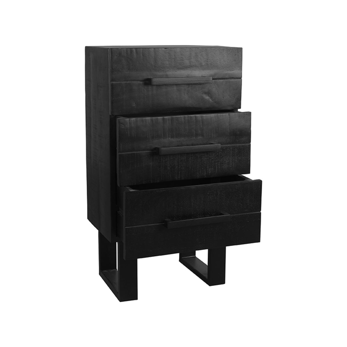 LABEL51 Santos chest of drawers - Black - Mango wood
